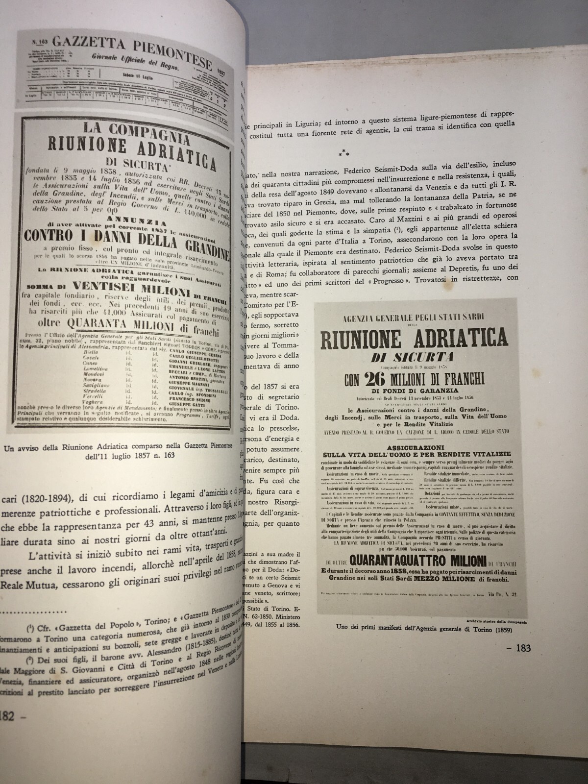 Nel Primo Centenario Della Riunione Adriatica Di Sicurtà (1838 1938)