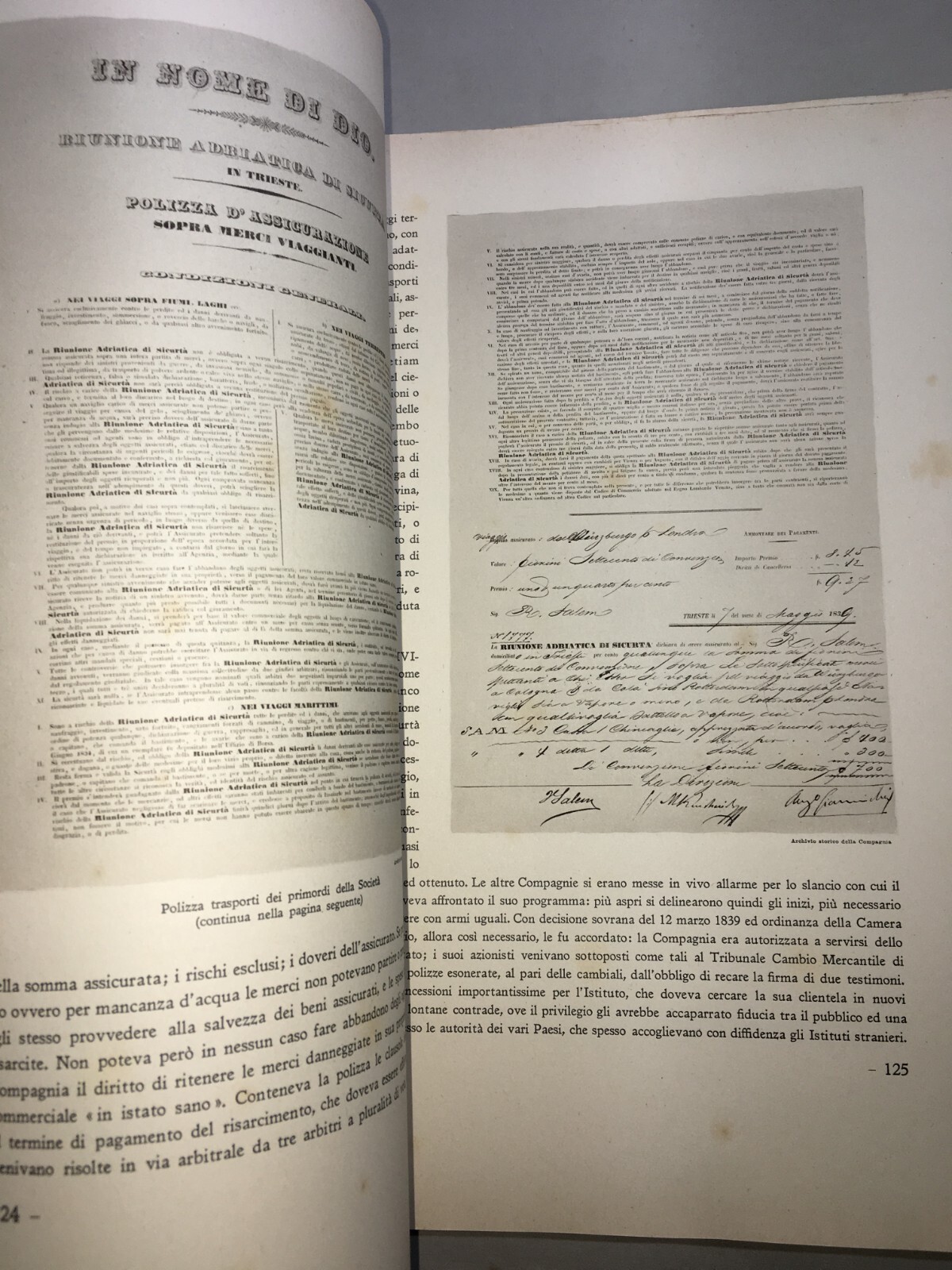 Nel Primo Centenario Della Riunione Adriatica Di Sicurtà (1838 1938)