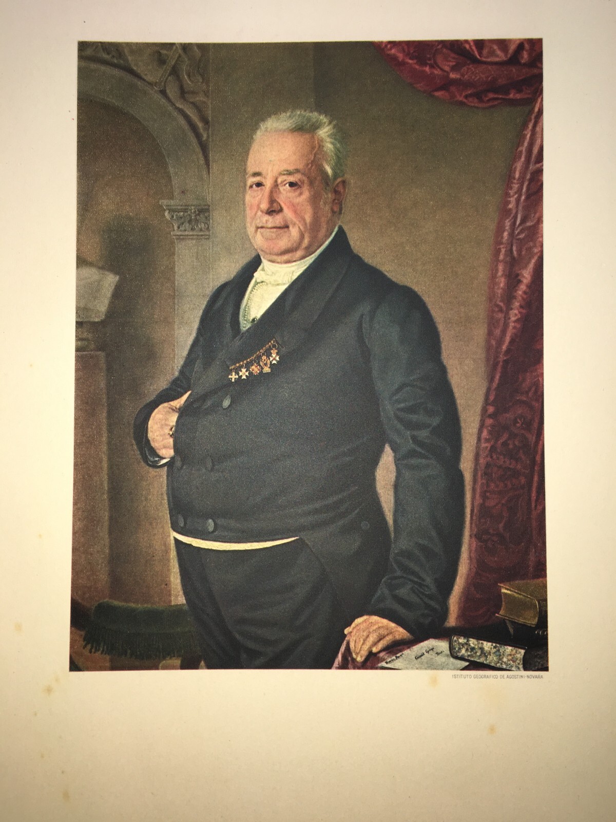 Ritratto Di Angelo Giannichesi, Fondatore Di Assicurazioni. Stampa Decorativa.