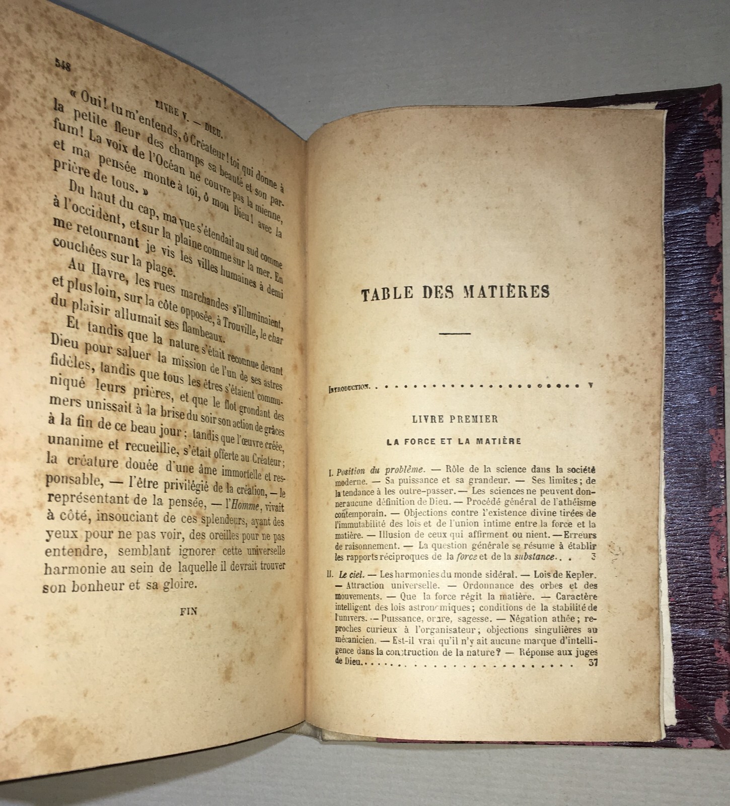 Scienza, Natura, Teologia, Filosofia, Metafisica: Camille Flammarion, Antica Edizione Dell'Ottocento