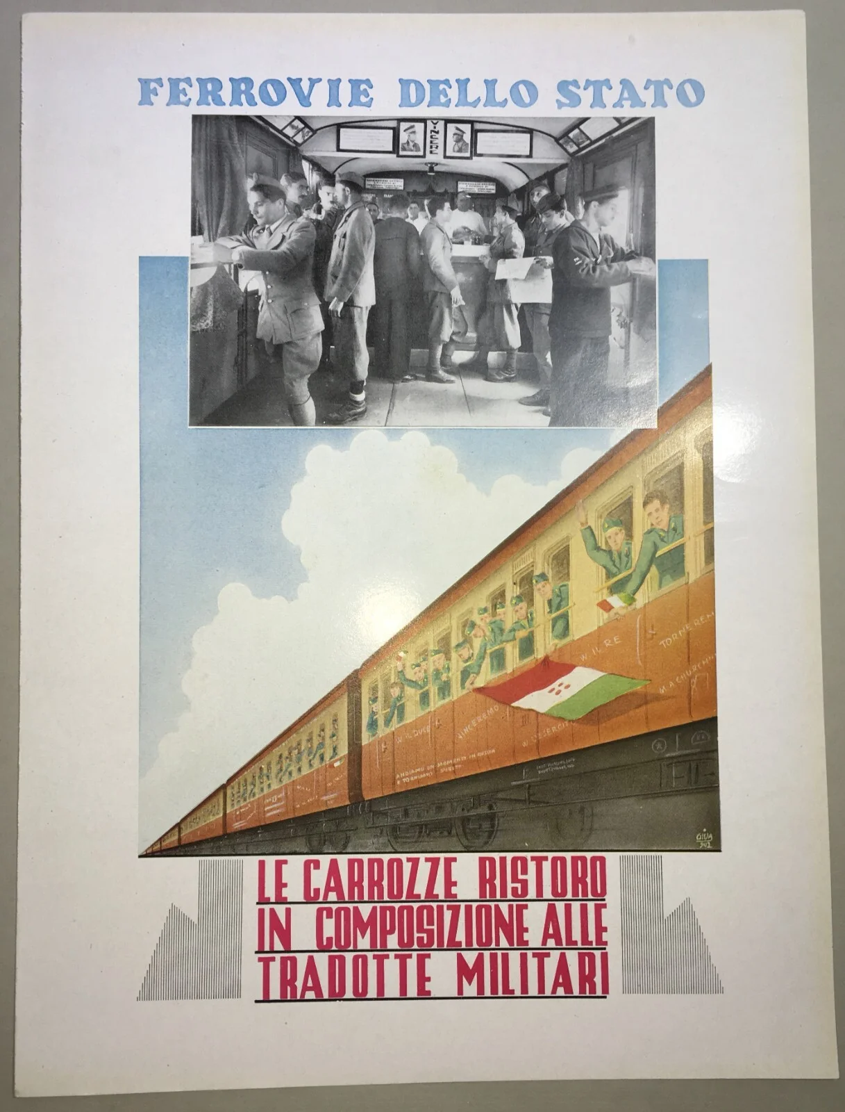 Ferrovie dello Stato: Carrozze Ristoro e Tradotte Militari, 1942