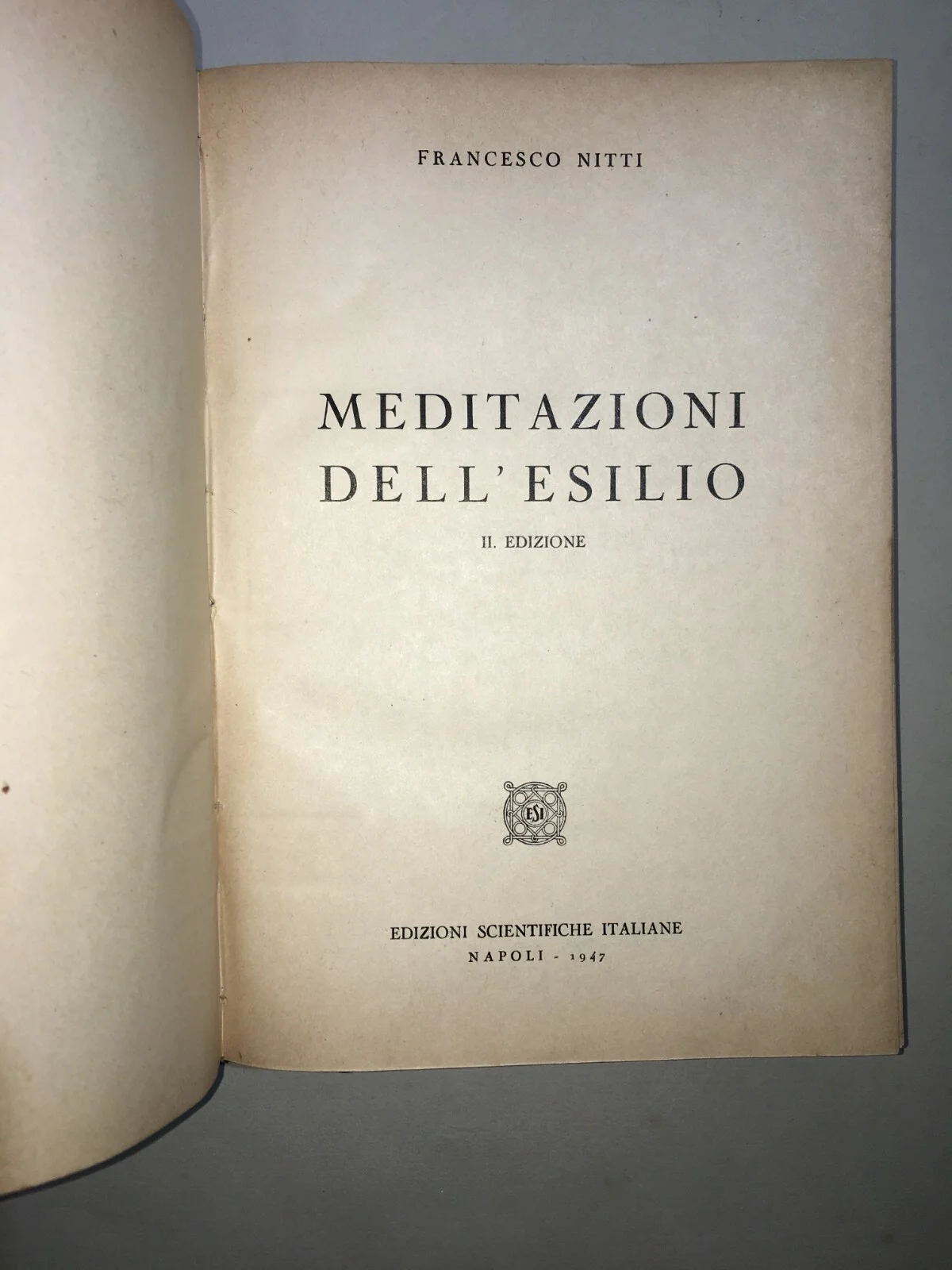 Meditations from Exile by Francesco Nitti