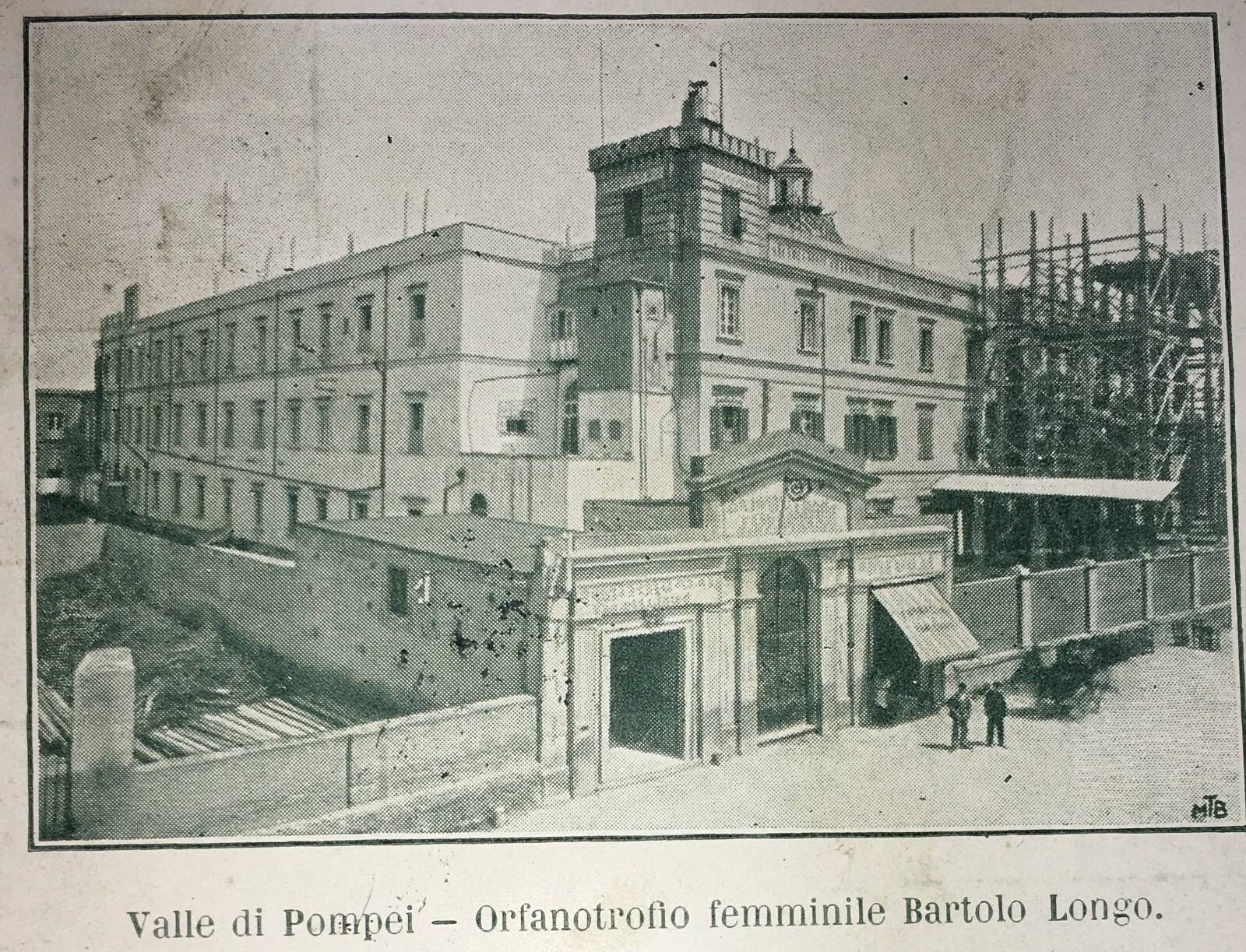 Campania, Valle Di Pompei. Orfanotrofio Bartolo Longo. Cartolina Antica, Prospettiva