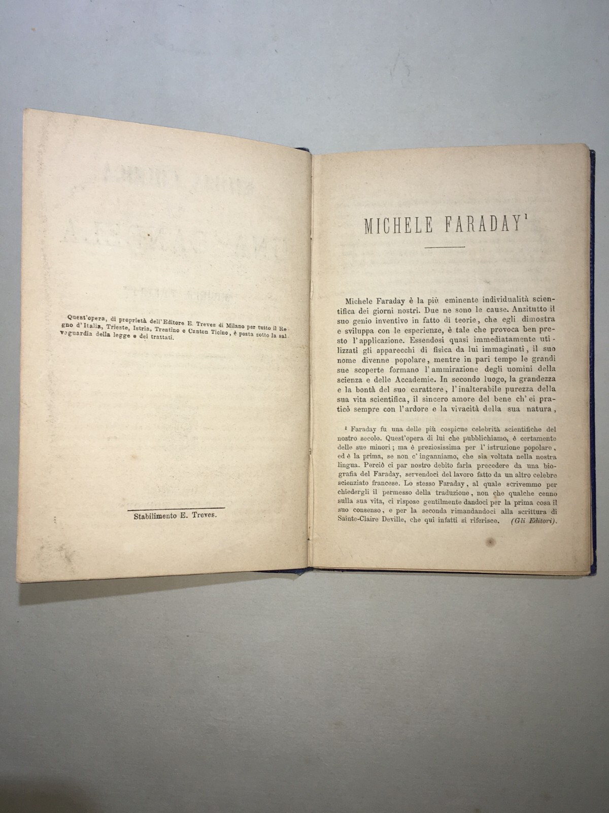 Scienze, Fisica, Chimica: Faraday, Antica Edizione "Storia Chimica Di Una Candela"   1872