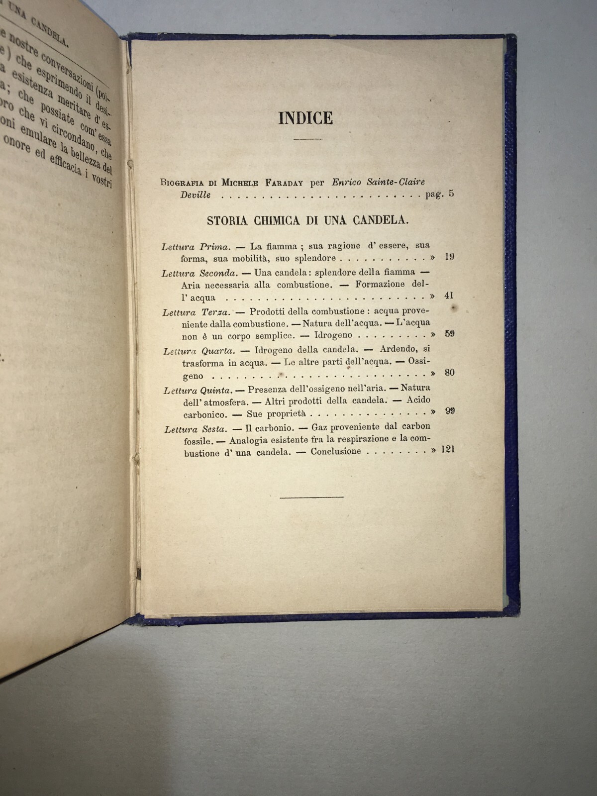 Scienze, Fisica, Chimica: Faraday, Antica Edizione "Storia Chimica Di Una Candela"   1872