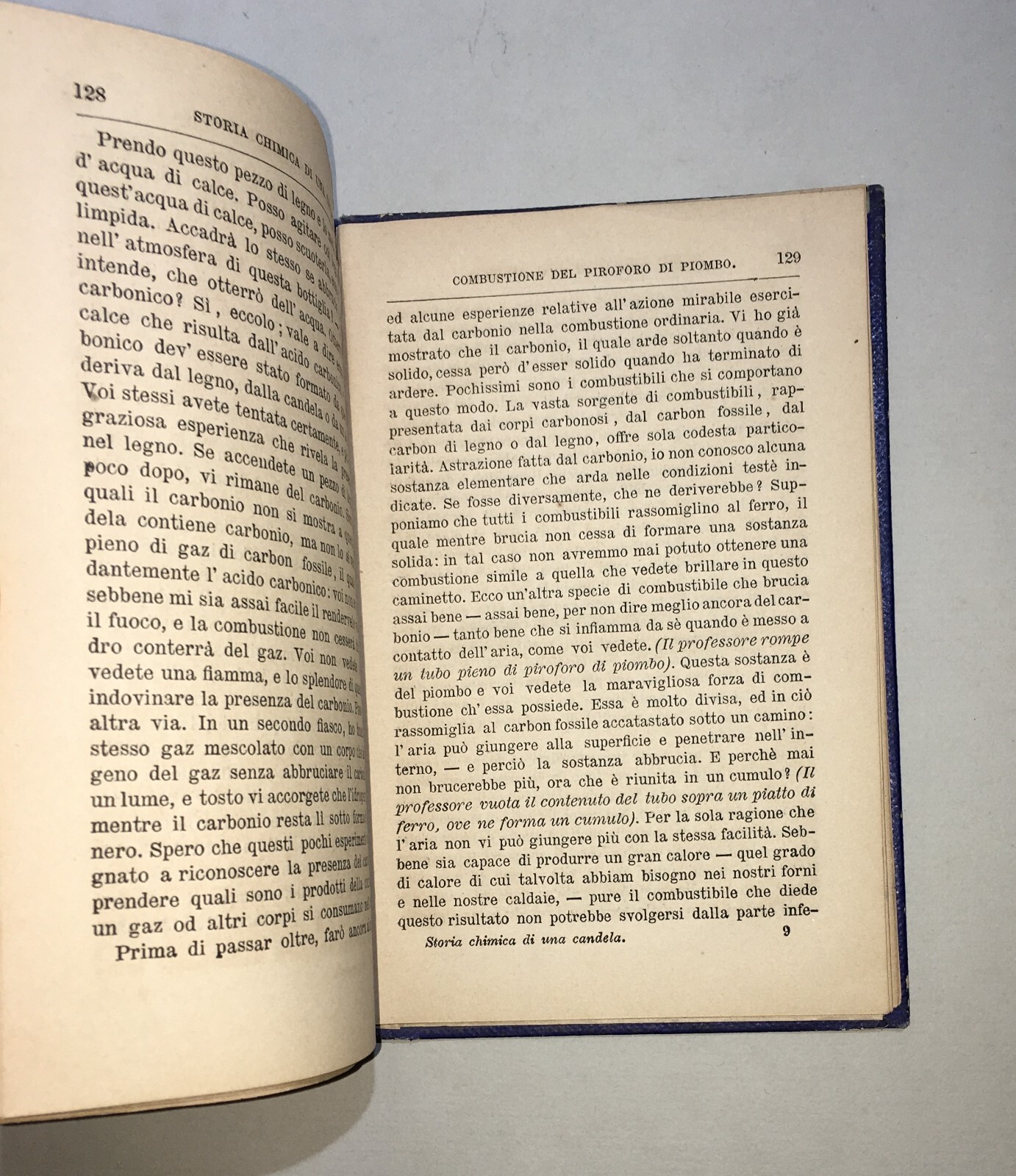 Scienze, Fisica, Chimica: Faraday, Antica Edizione "Storia Chimica Di Una Candela"   1872