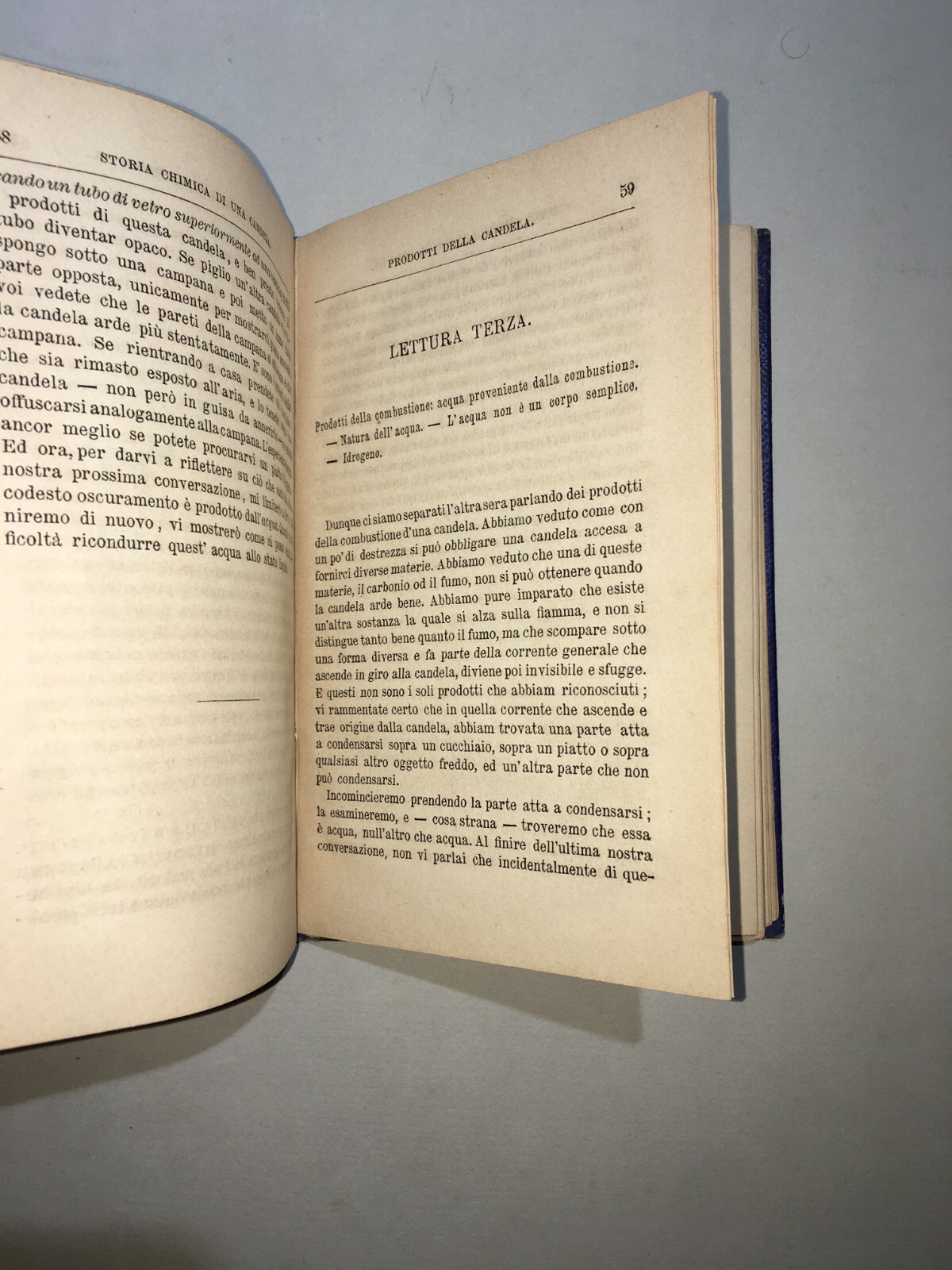 Scienze, Fisica, Chimica: Faraday, Antica Edizione "Storia Chimica Di Una Candela"   1872