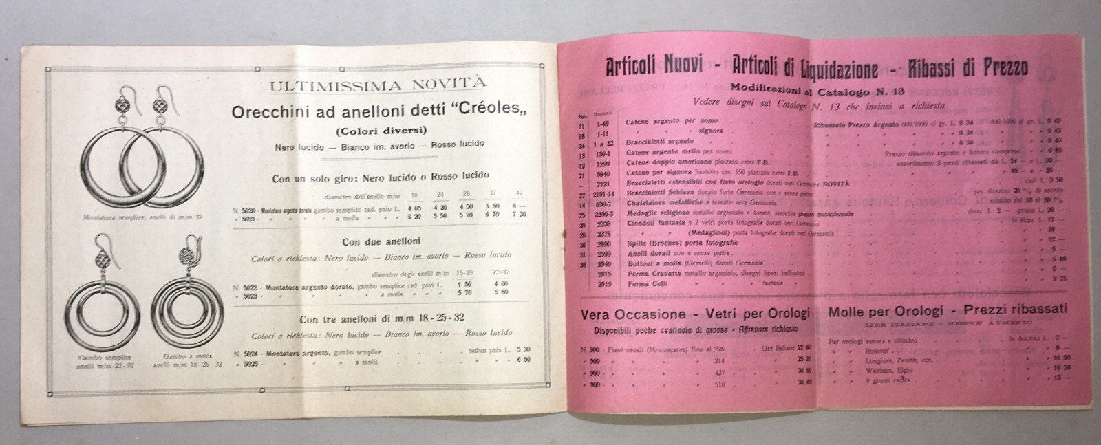 Oreficeria, Argenteria: Catalogo Pubblicitario Ghiglietti Perinetti, Torino, 1922
