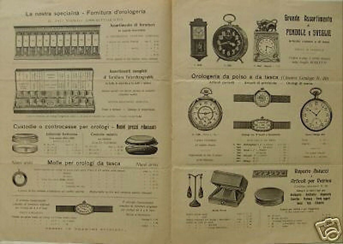 Orologeria, Sveglie: Catalogo Pubblicitario Illustrato Ghiglietti, Torino 1926