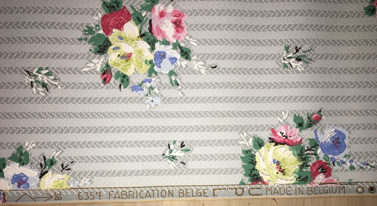 Arte E Decorazione, Carta Da Parato, Pochoir A Motivo Floreale, Belgio
