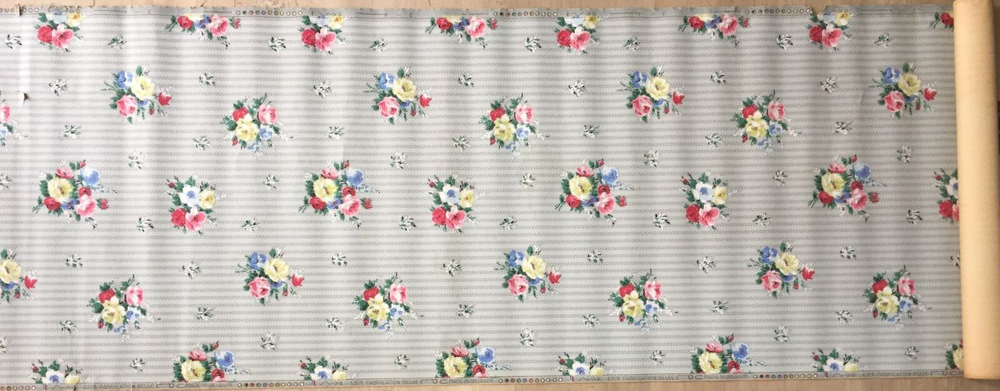 Arte E Decorazione, Carta Da Parato, Pochoir A Motivo Floreale, Belgio