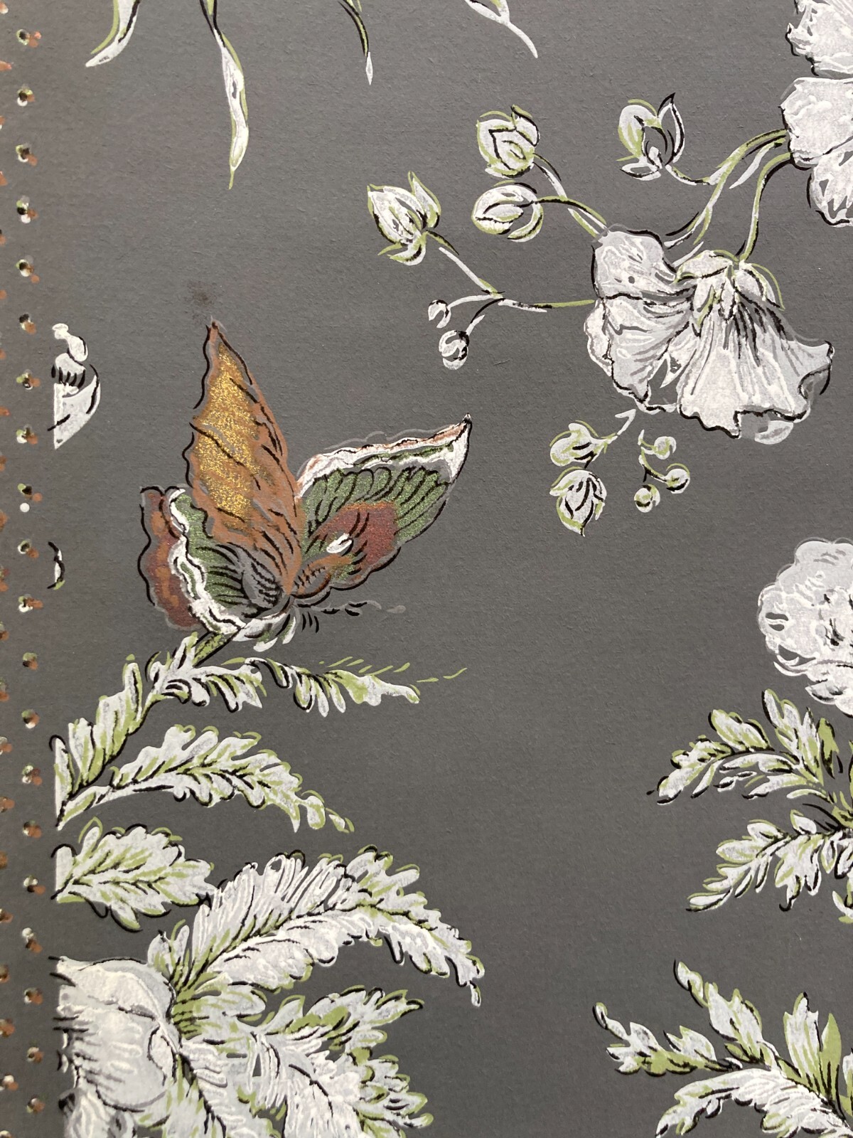 Arte E Decorazione: Carta Da Parato Pochoir Con Uccelli E Farfalle, Brepols
