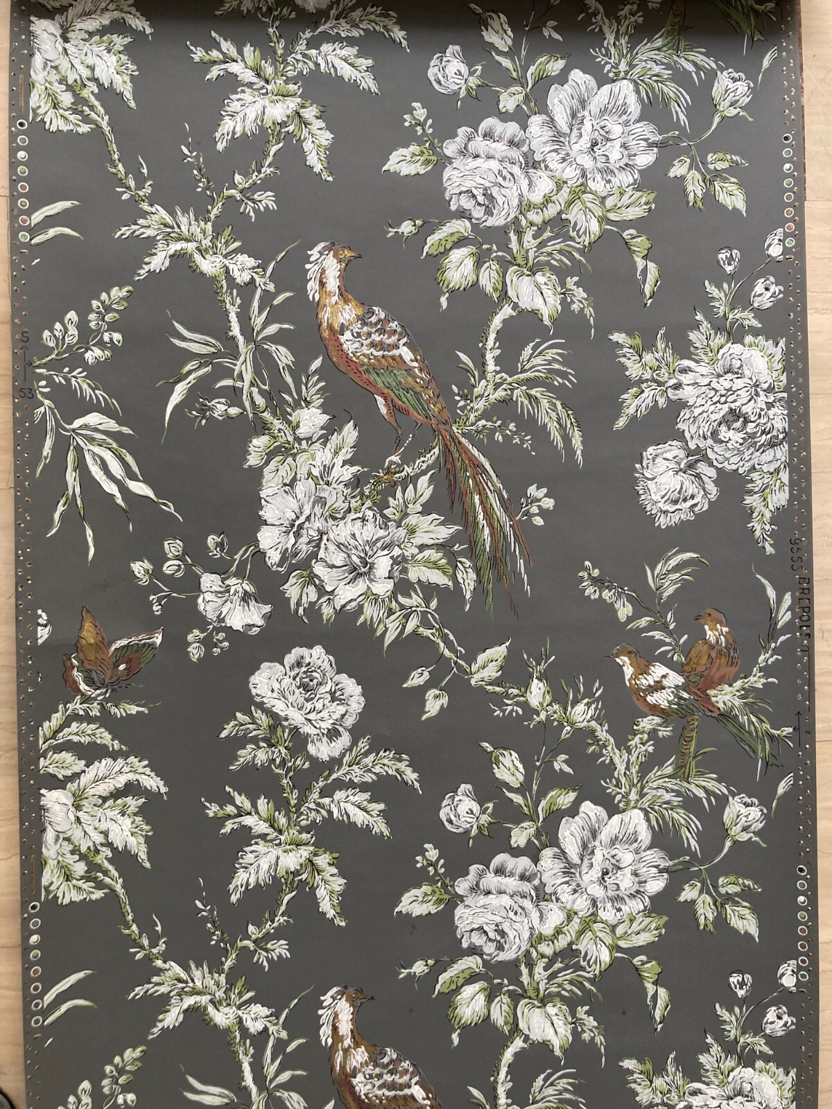 Arte E Decorazione: Carta Da Parato Pochoir Con Uccelli E Farfalle, Brepols