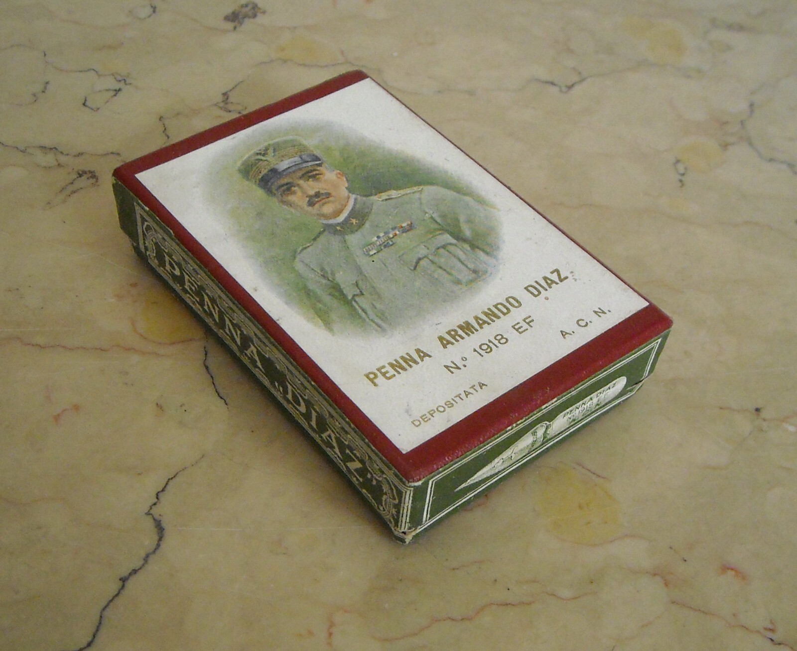 Scatola Per Pennini Penna Armando Diaz N. 1918 E.F.