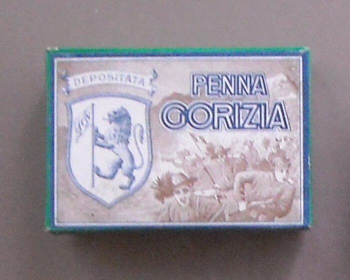 Scatola Per Pennini Penna Gorizia Con Bersaglieri E Araldica