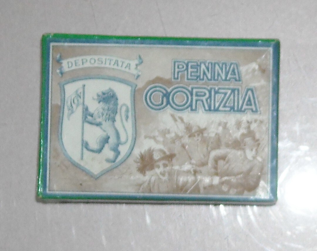 Scatola Per Pennini Penna Gorizia Con Bersaglieri E Araldica