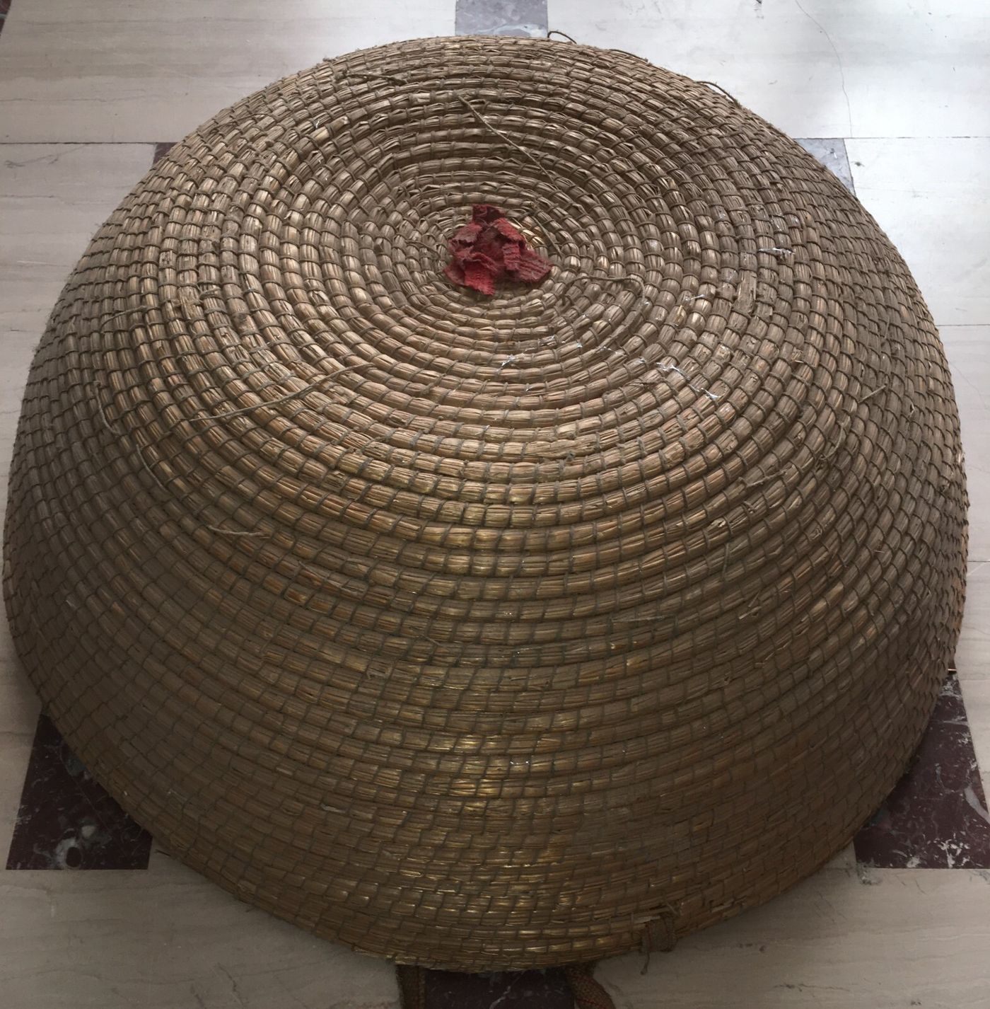 Artigianato Popolare: Grande Cesta In Paglia