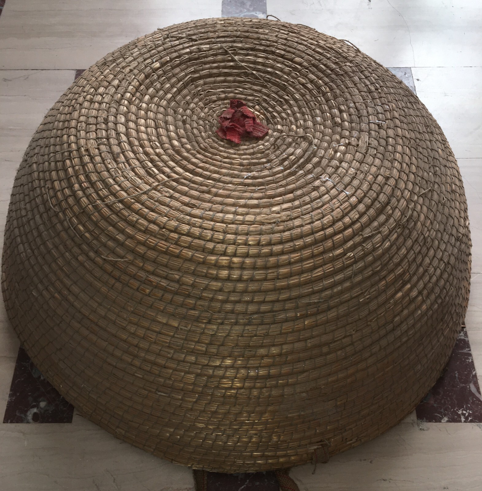 Artigianato Popolare: Grande Cesta In Paglia