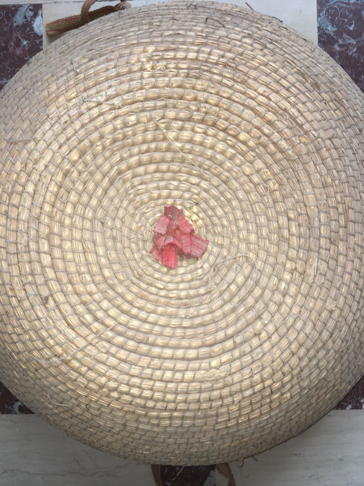 Artigianato Popolare: Grande Cesta In Paglia