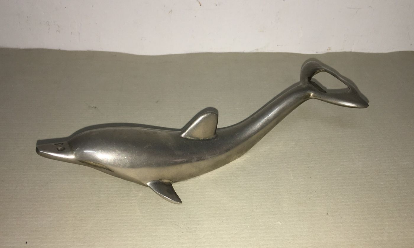 Pesce Delfino: Inusuale Apribottiglie, Oggetto Decorativo E Da Collezione