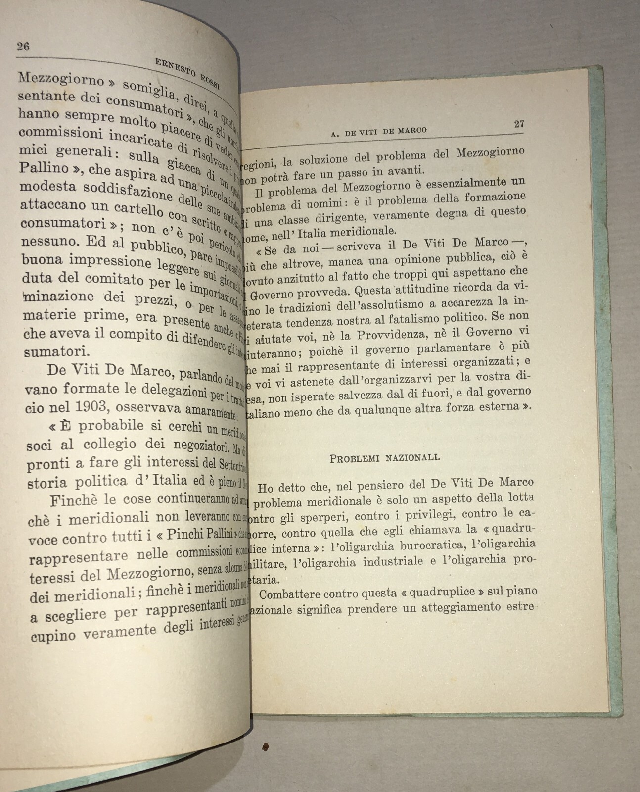 Puglia, Meridione, Meridionalismo: Antonio De Viti De Marco, Politica Ed Economia, 1948