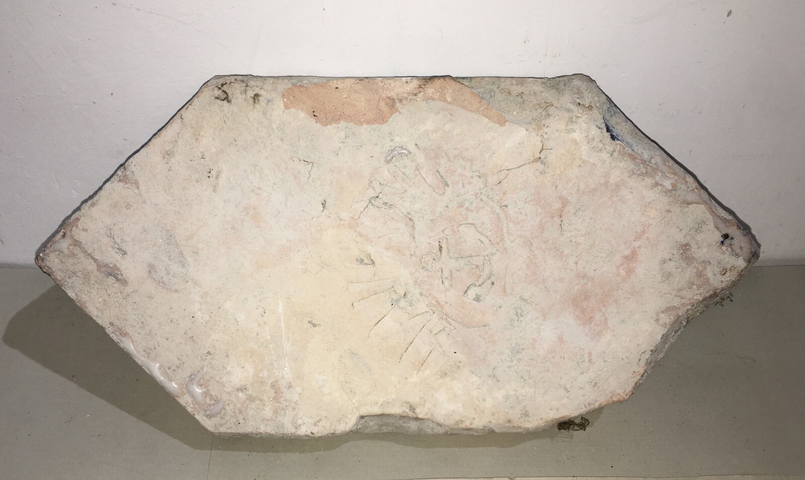 Ceramiche Da Collezione: Antiche Mattonelle Riggiole Napoletane Maurino Esagonali