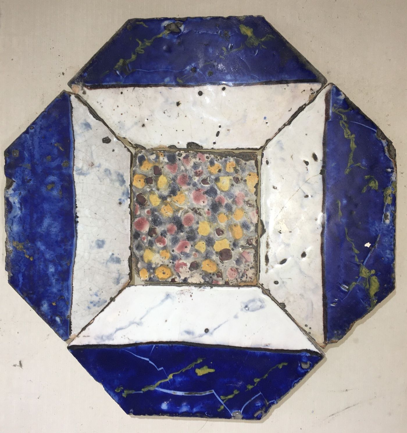 Ceramiche Da Collezione: Antiche Mattonelle Riggiole Napoletane Maurino Esagonali