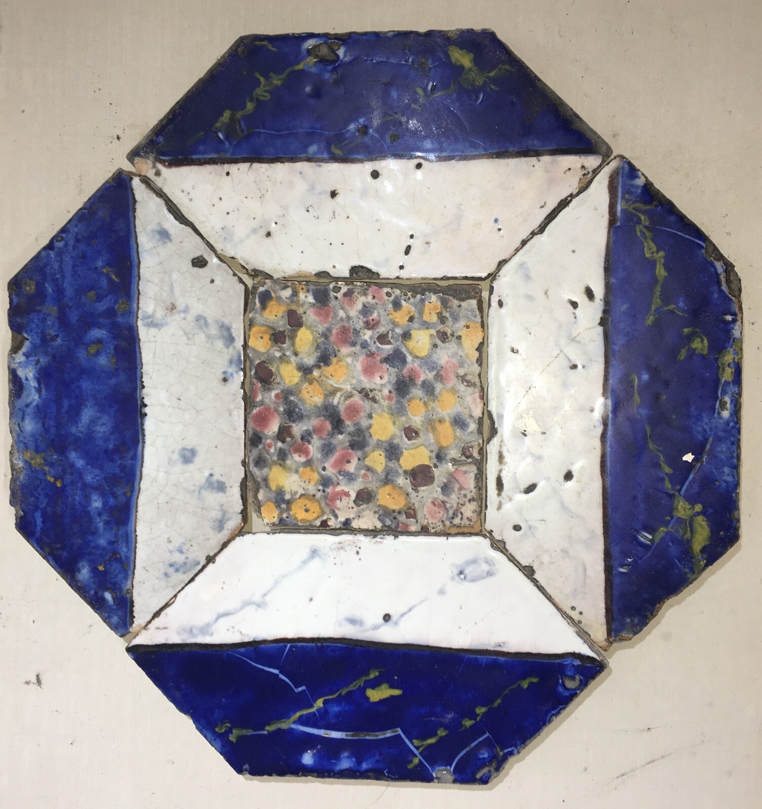 Ceramiche Da Collezione: Antiche Mattonelle Riggiole Napoletane Maurino Esagonali
