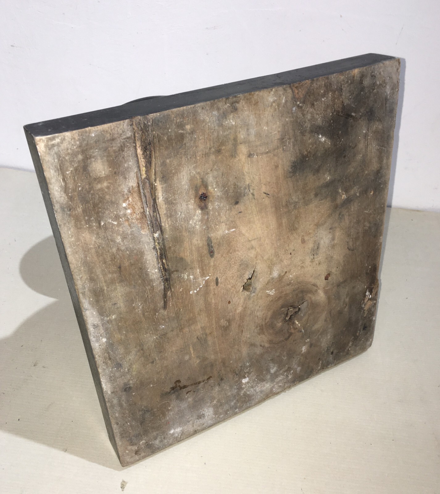 Base In Legno Tornito E Ebanizzato Per Sculture E Oggetti d'Arte