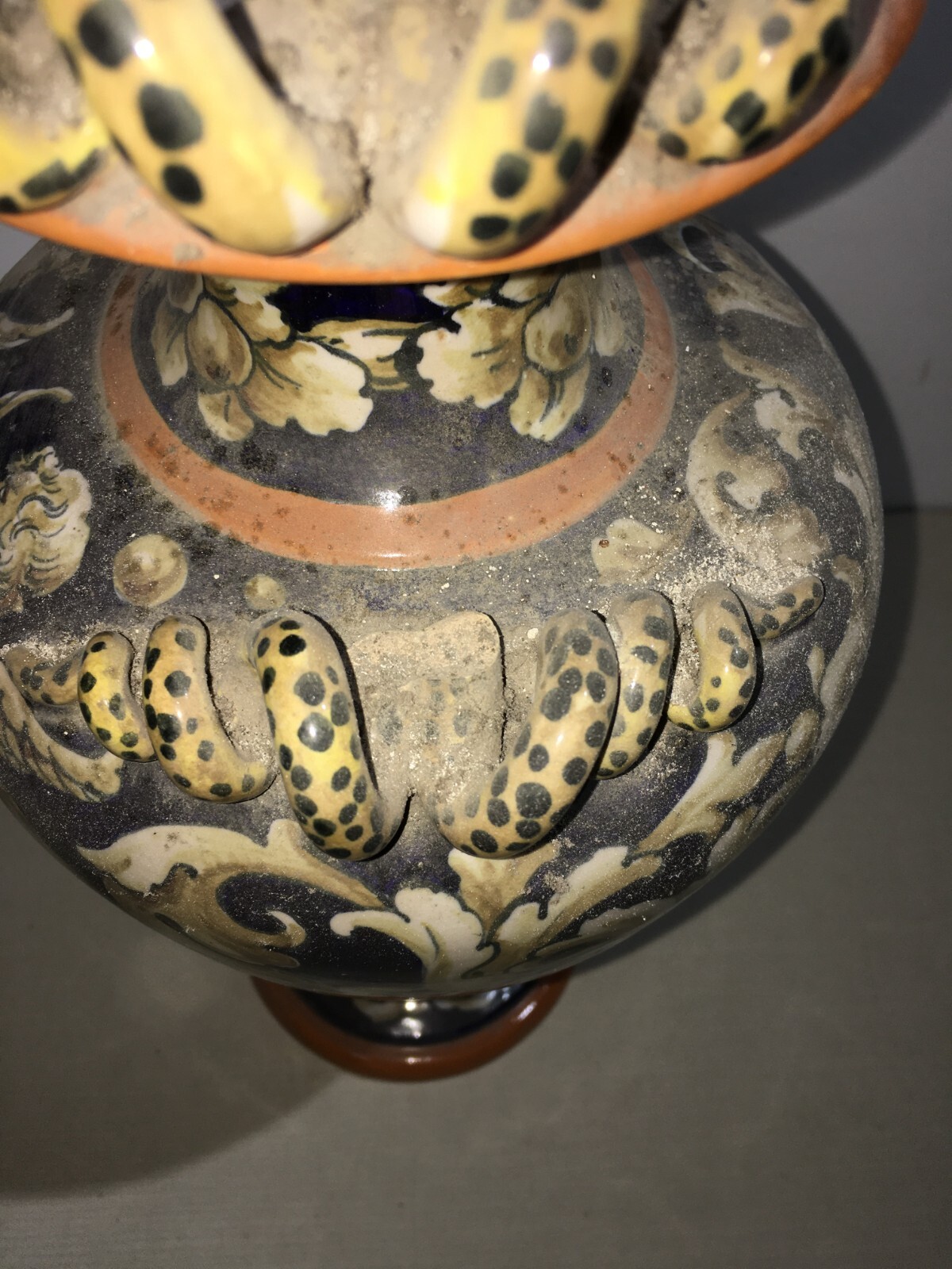 Ceramica Decorativa: Anfora Con Paesaggio E Angeli, Barraud Messeri (Bmc), Sesto Fiorentino