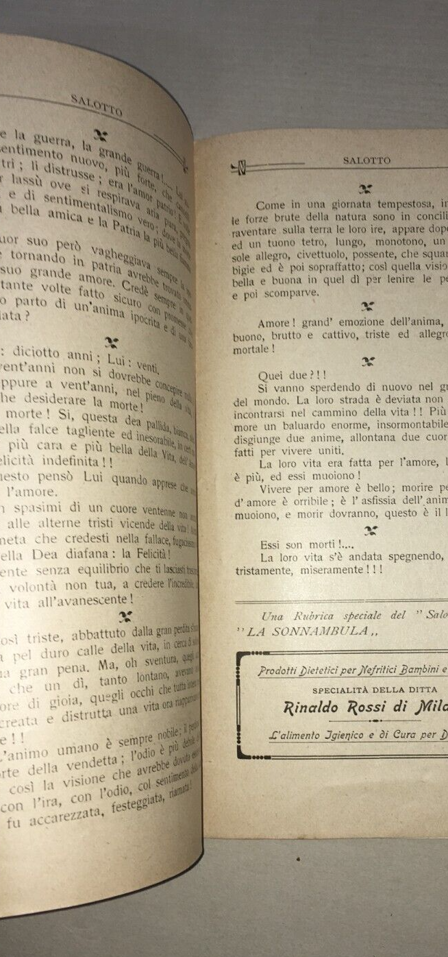 Puglia, Bari: Antica Rivista Salotto. Moda, Teatro, Mondanità. Lamacchia, Quercia, 1924