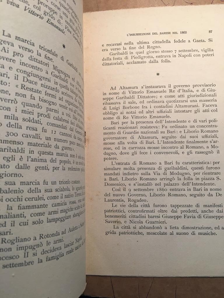 Puglia   Bari   Risorgimento   Insurrezione Barese   Roppo   Anima Nova   1911