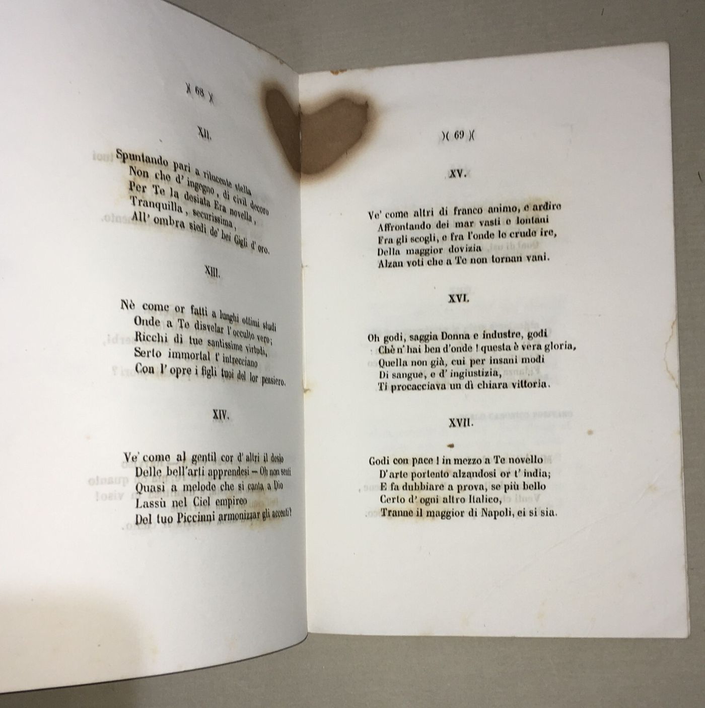 Puglia, Bari. Inaugurazione Del Porto: Discorsi E Poesie (1856)