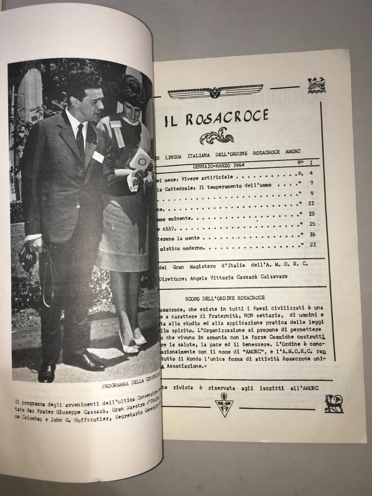 Il Rosacroce: Rivista Dell'Ordine Rosacroce AMORC, N. 1, 1964