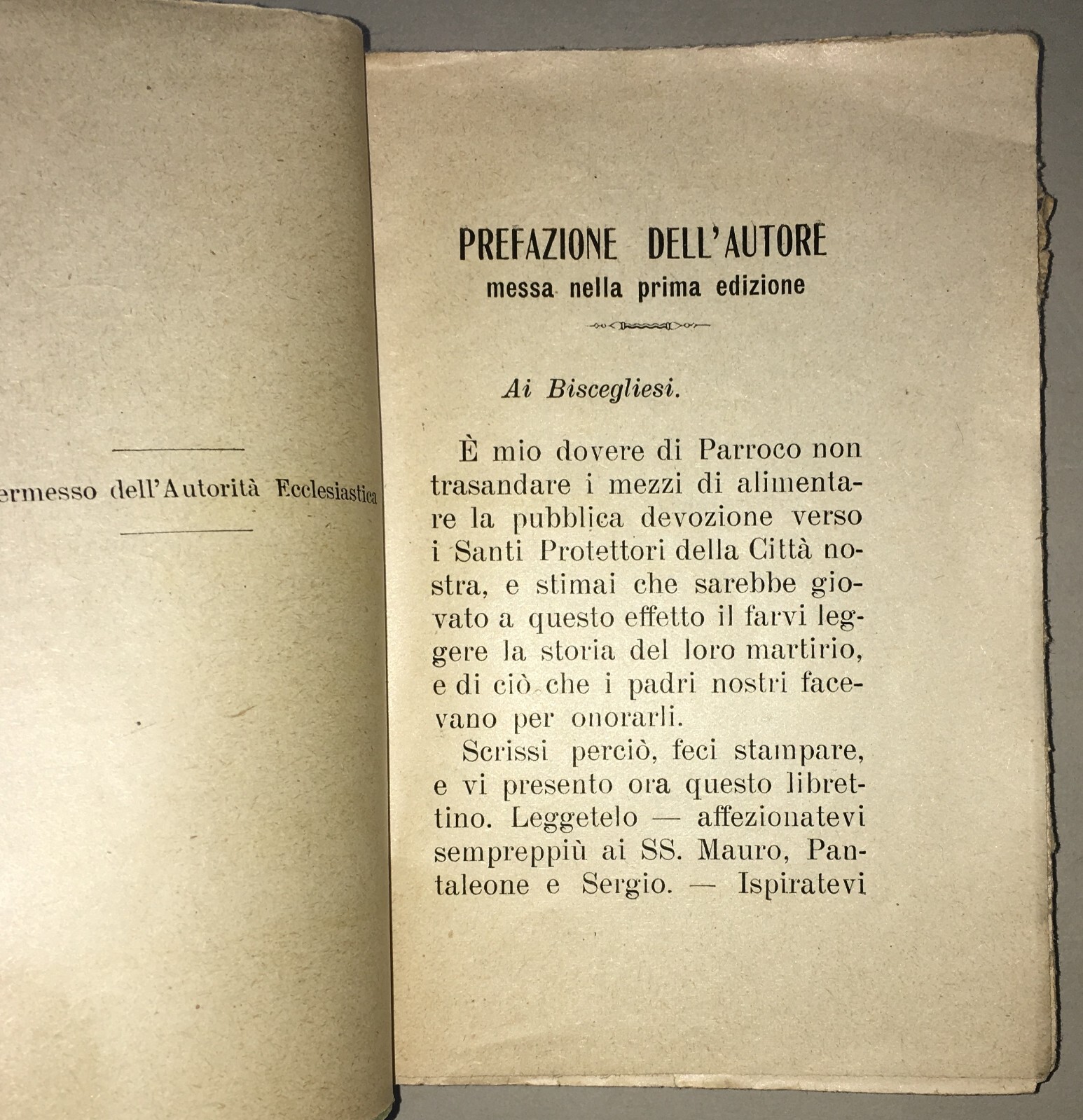 Puglia, Bisceglie, Santi Martiri, Todisco Grande, La Notte: Chiese E Santuari, 1924