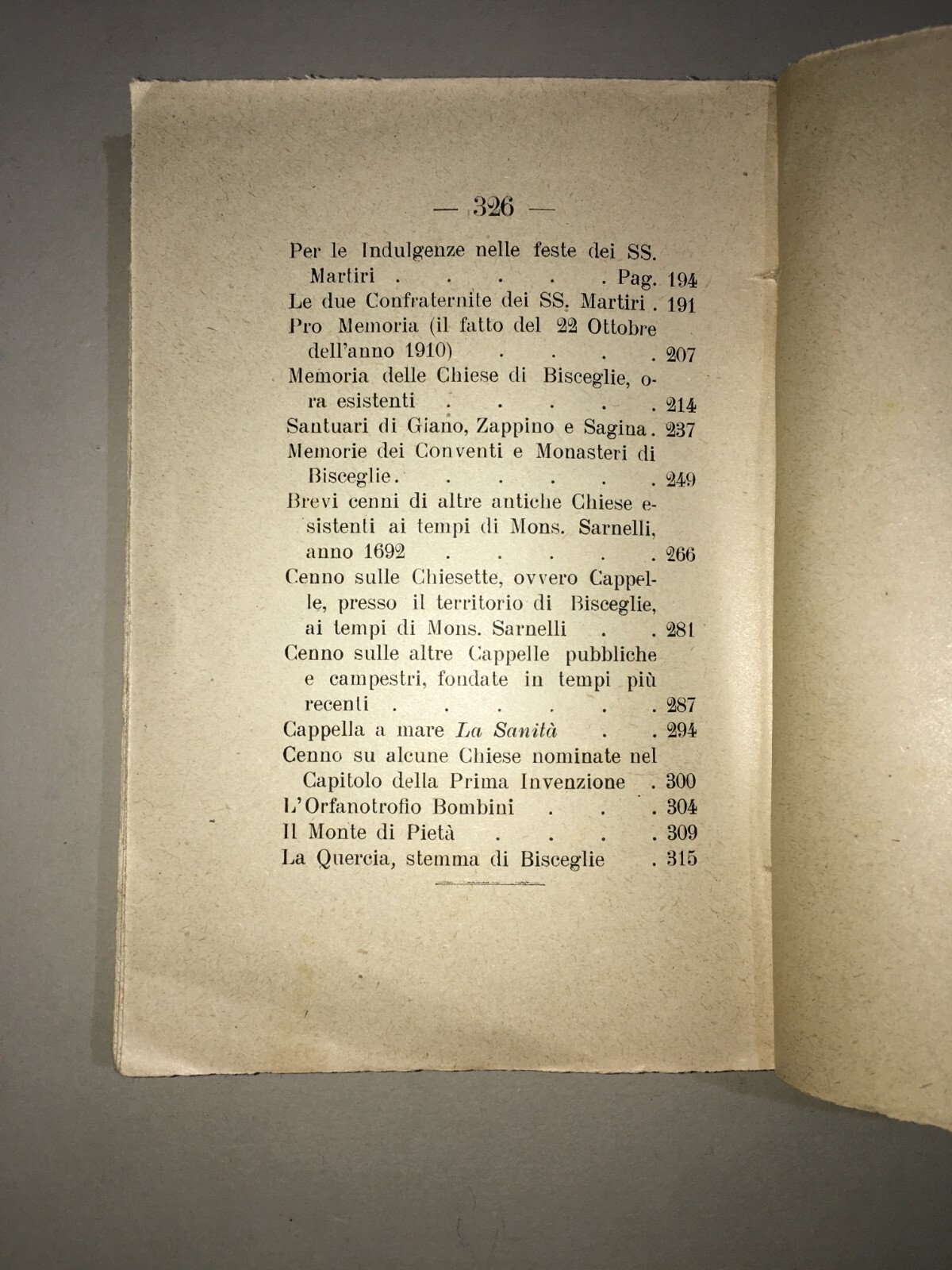 Puglia, Bisceglie, Santi Martiri, Todisco Grande, La Notte: Chiese E Santuari, 1924