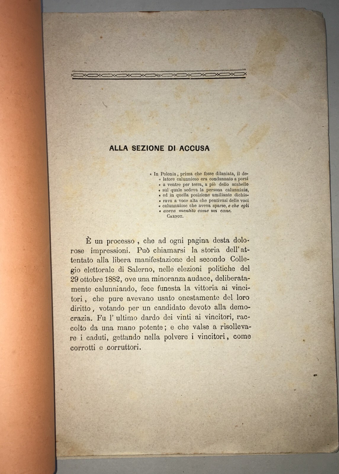 Giuridica: Salerno, Campagna, Eboli   Corruzione Politica Elettorale, Giampietro, 1882