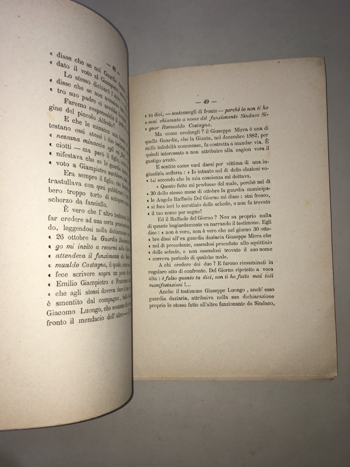 Giuridica: Salerno, Campagna, Eboli   Corruzione Politica Elettorale, Giampietro, 1882