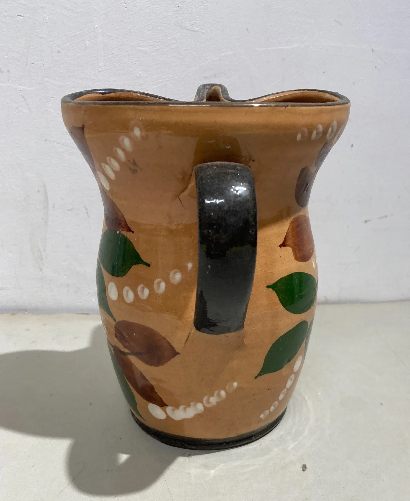 Collector's Ceramic, Oenology, In Praise of Wine, Vintage Tankard, Floral Decoration