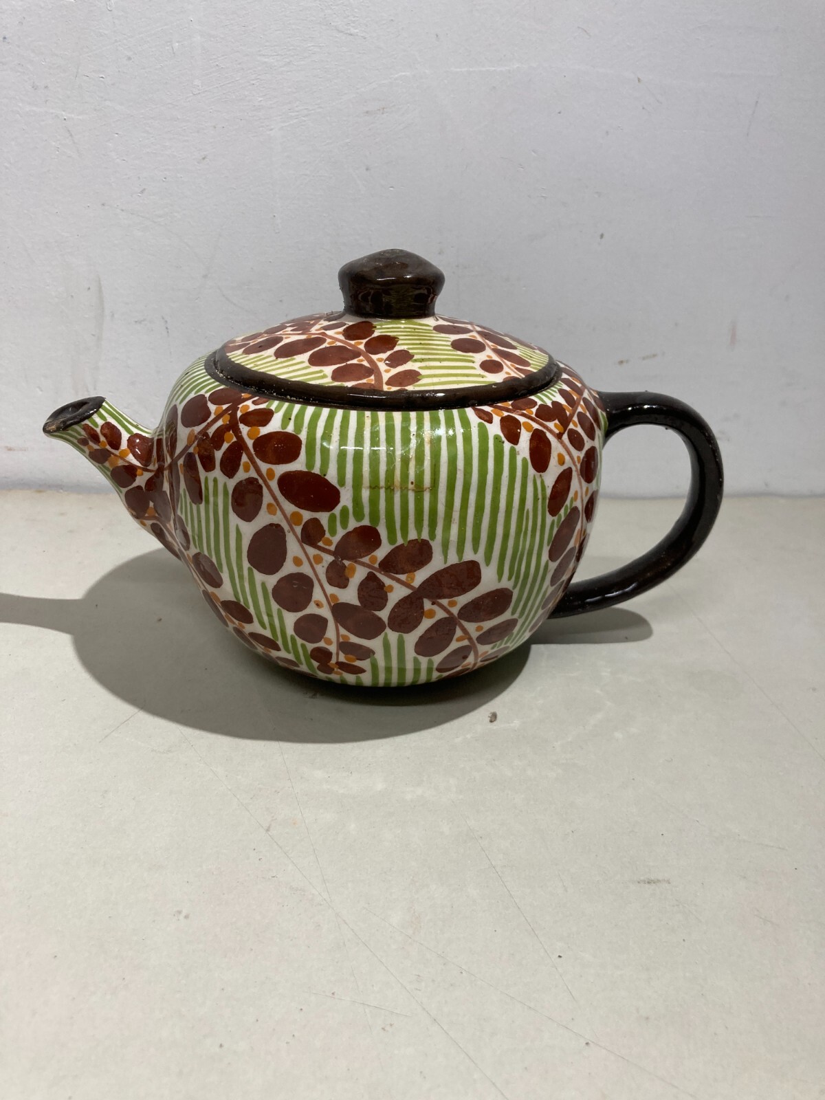 Ceramica Da Collezione: Teiera O Caffettiera Con Decoro Floreale
