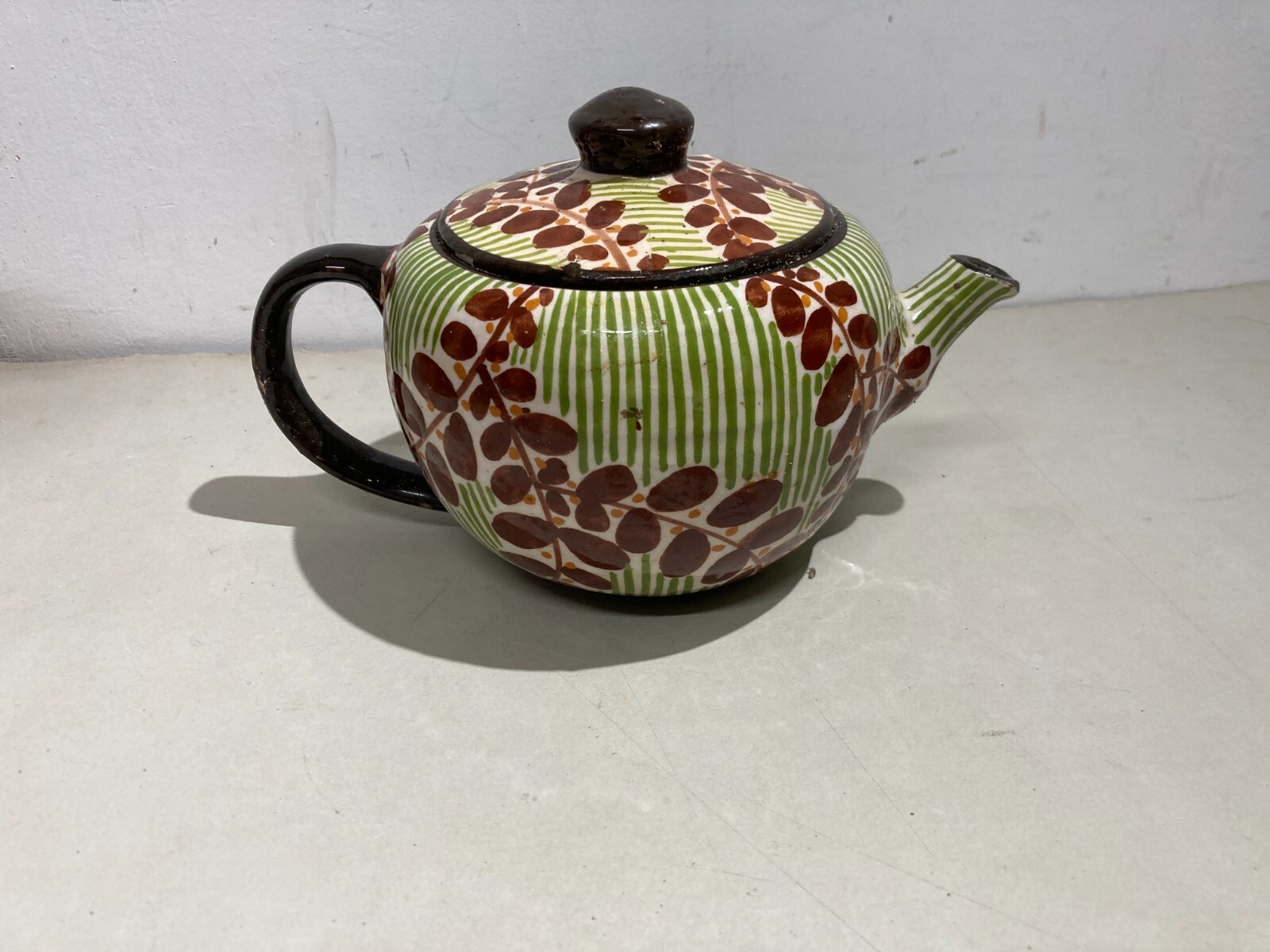 Ceramica Da Collezione: Teiera O Caffettiera Con Decoro Floreale
