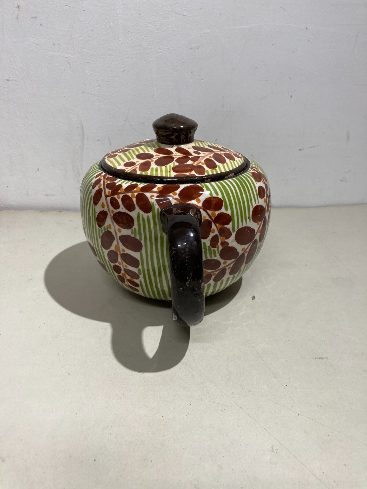 Ceramica Da Collezione: Teiera O Caffettiera Con Decoro Floreale