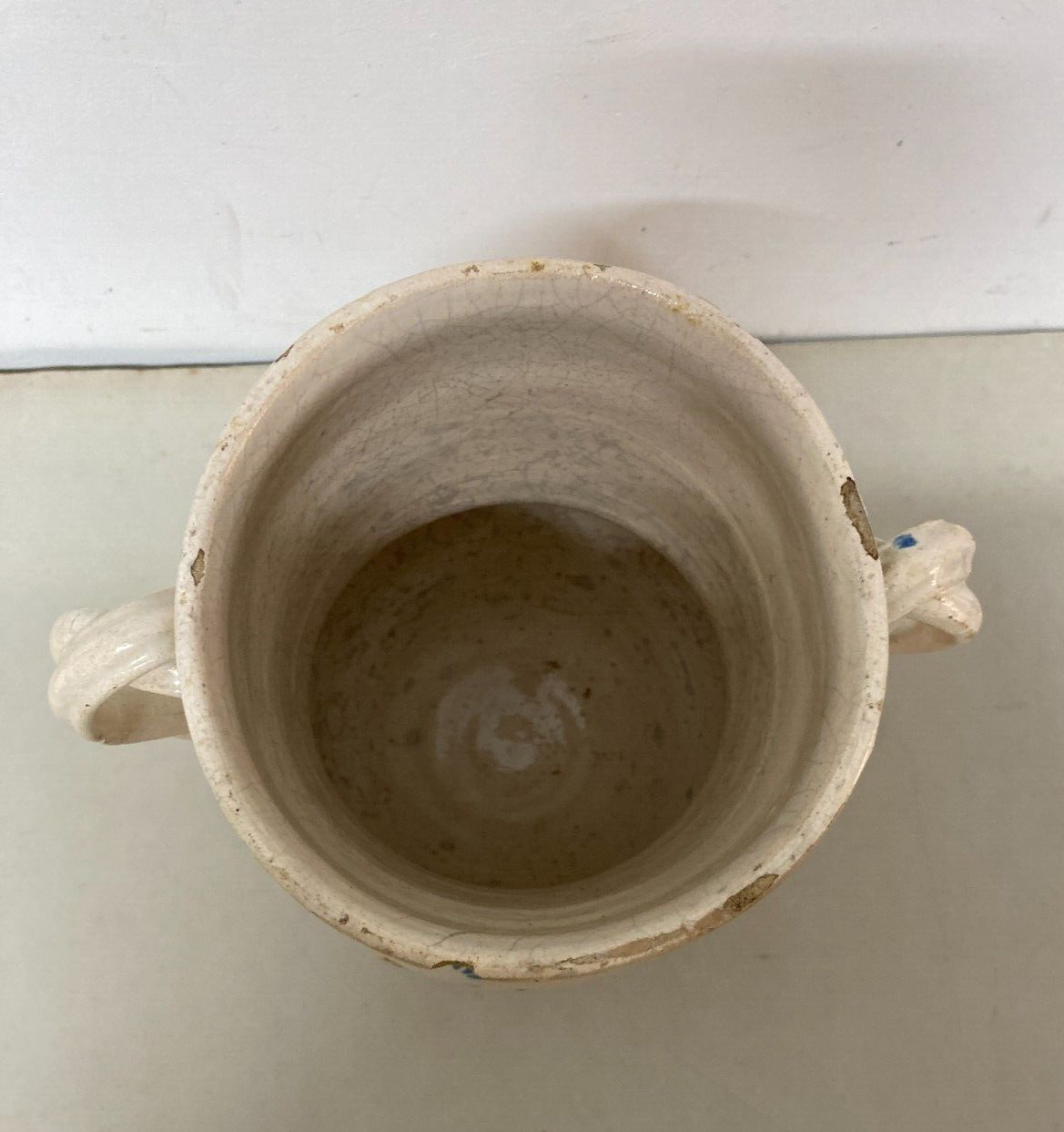 Ceramica Da Collezione, Puglia, Grottaglie. Boccale Con Uccellini, Antico, Decorativo