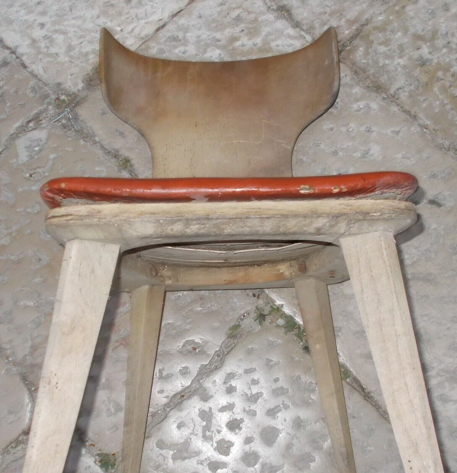Sedia Di Design Anni '50 In Legno Curvato