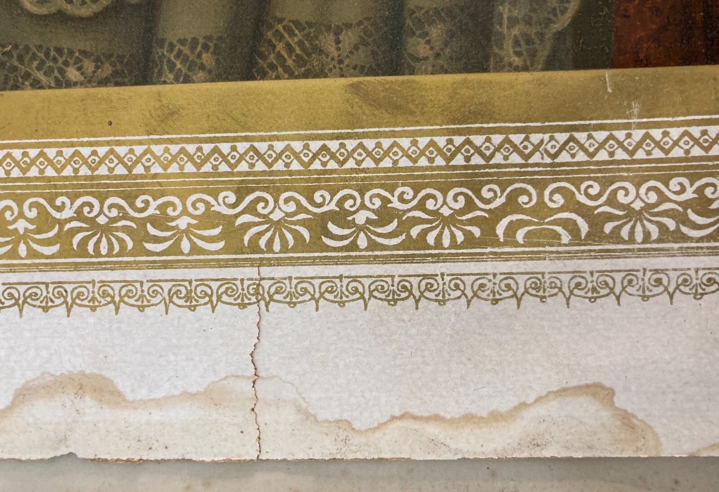 Antica Stampa Devozionale   San Luigi Gonzaga   Simboli Iconografici