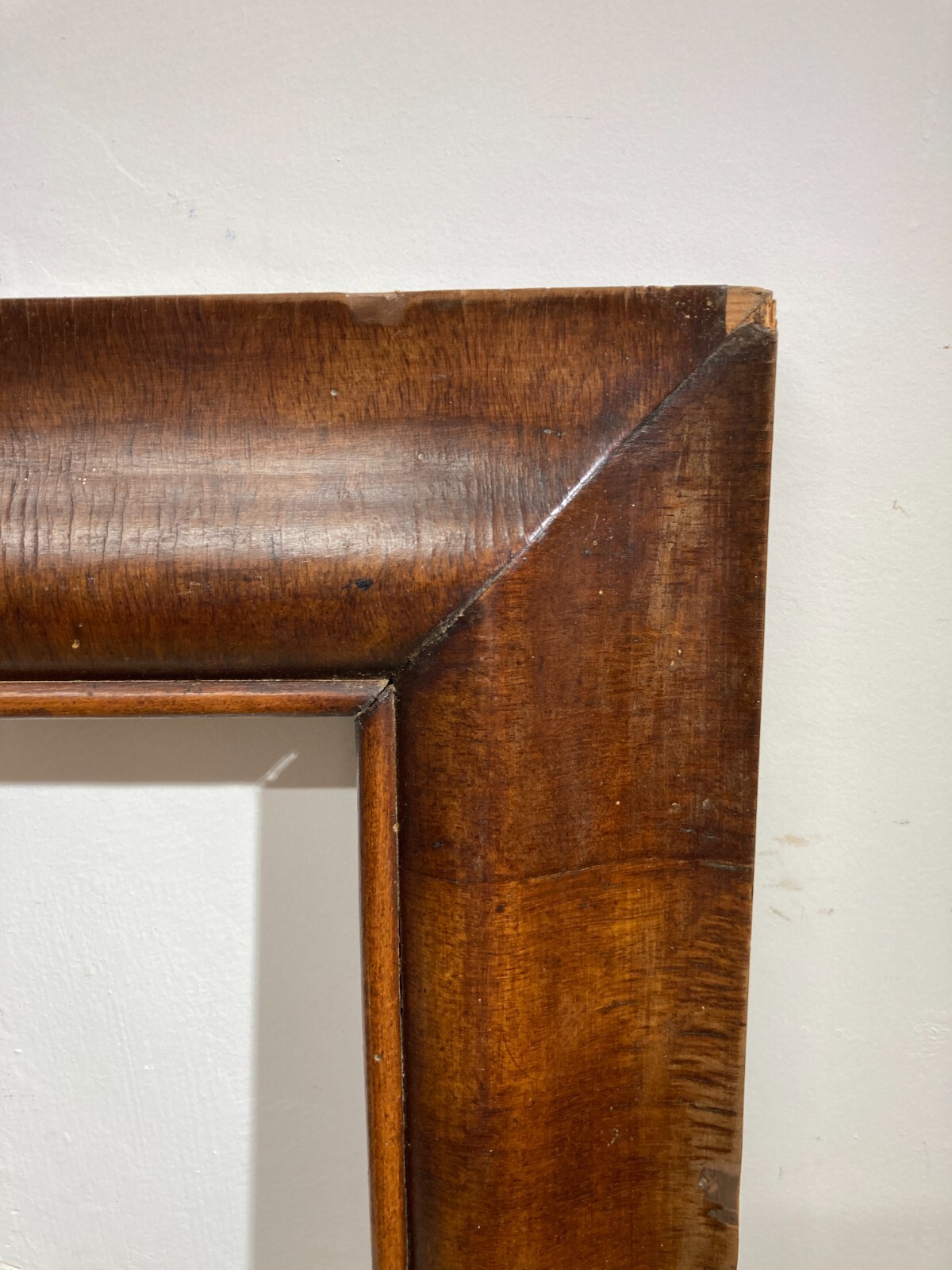 Antica Cornice In Legno Impiallacciato Per Dipinti E Stampe