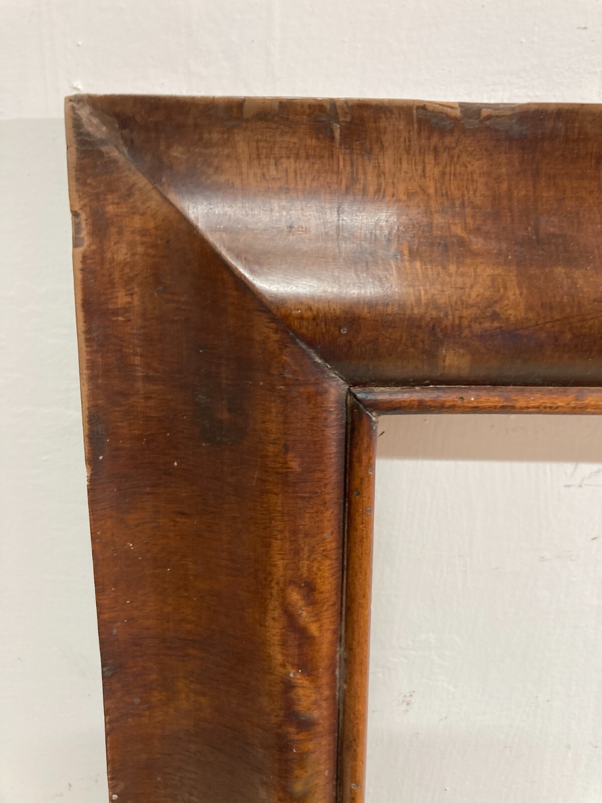 Antica Cornice In Legno Impiallacciato Per Dipinti E Stampe