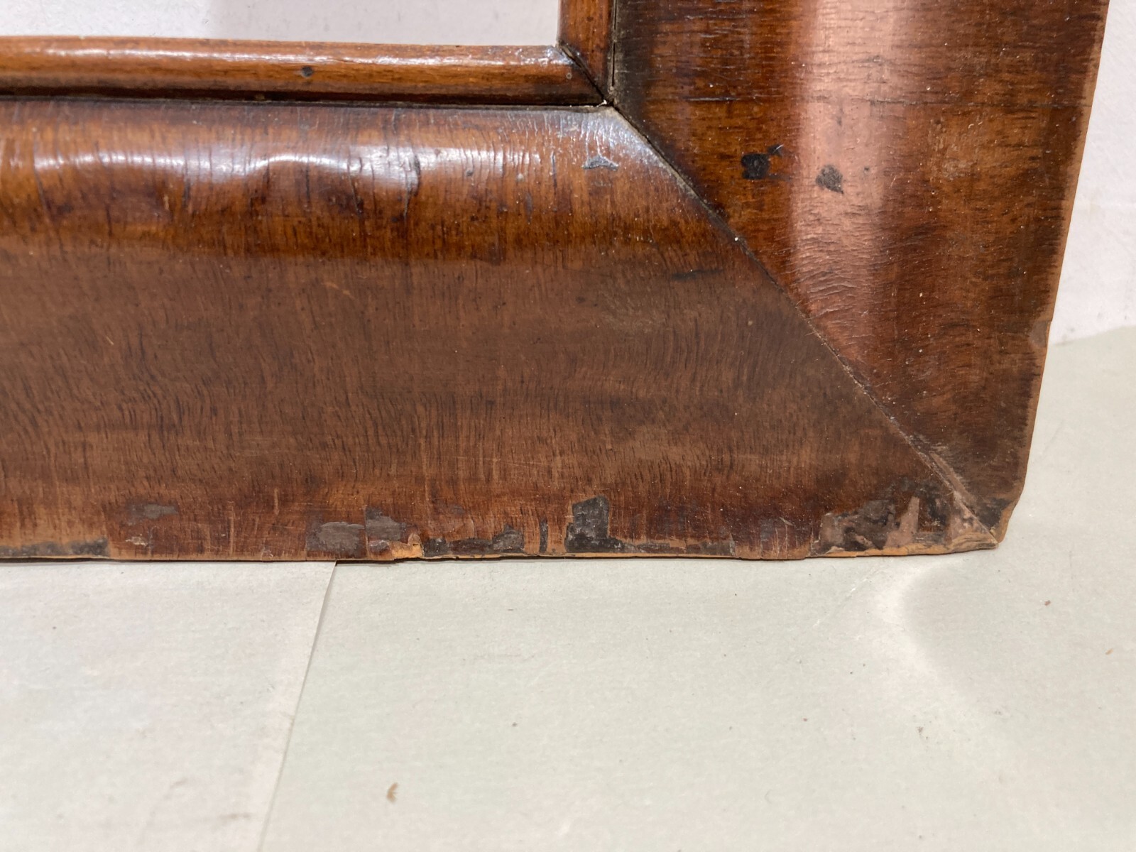 Antica Cornice In Legno Impiallacciato Per Dipinti E Stampe