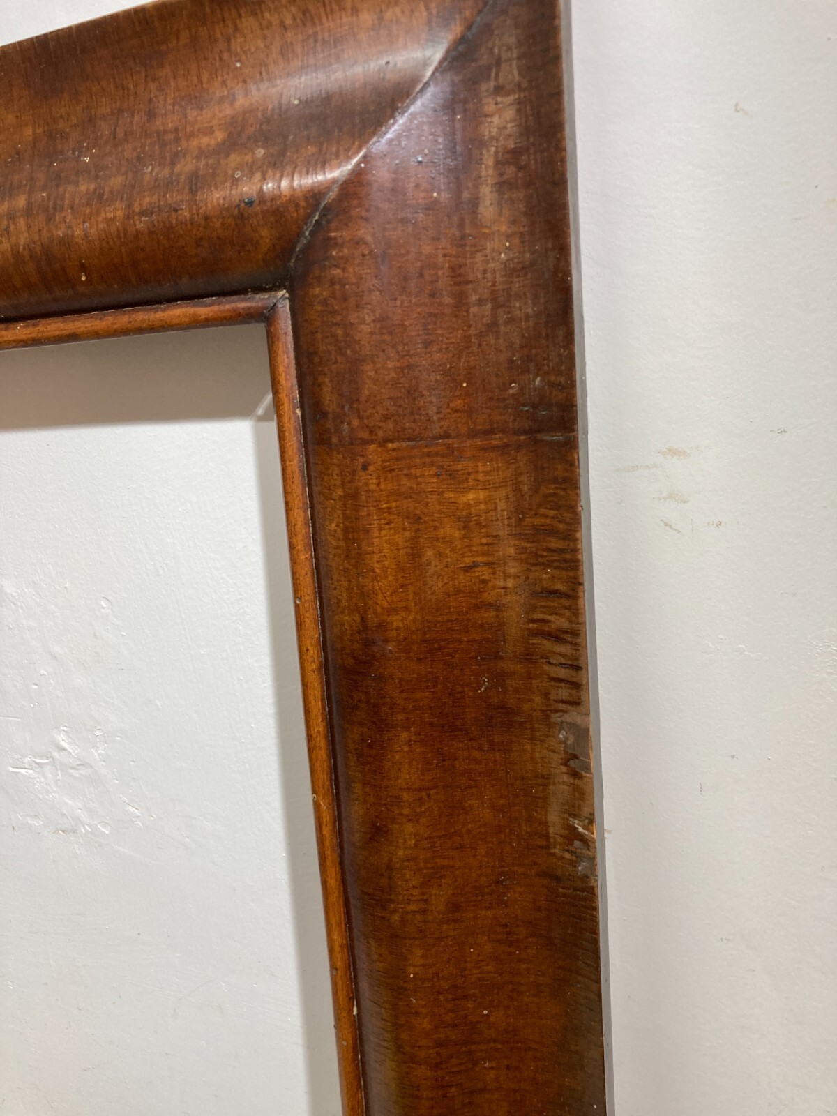 Antica Cornice In Legno Impiallacciato Per Dipinti E Stampe