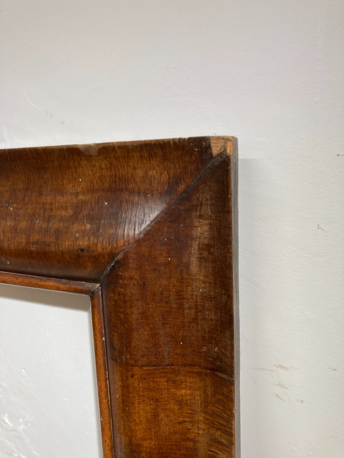 Antica Cornice In Legno Impiallacciato Per Dipinti E Stampe